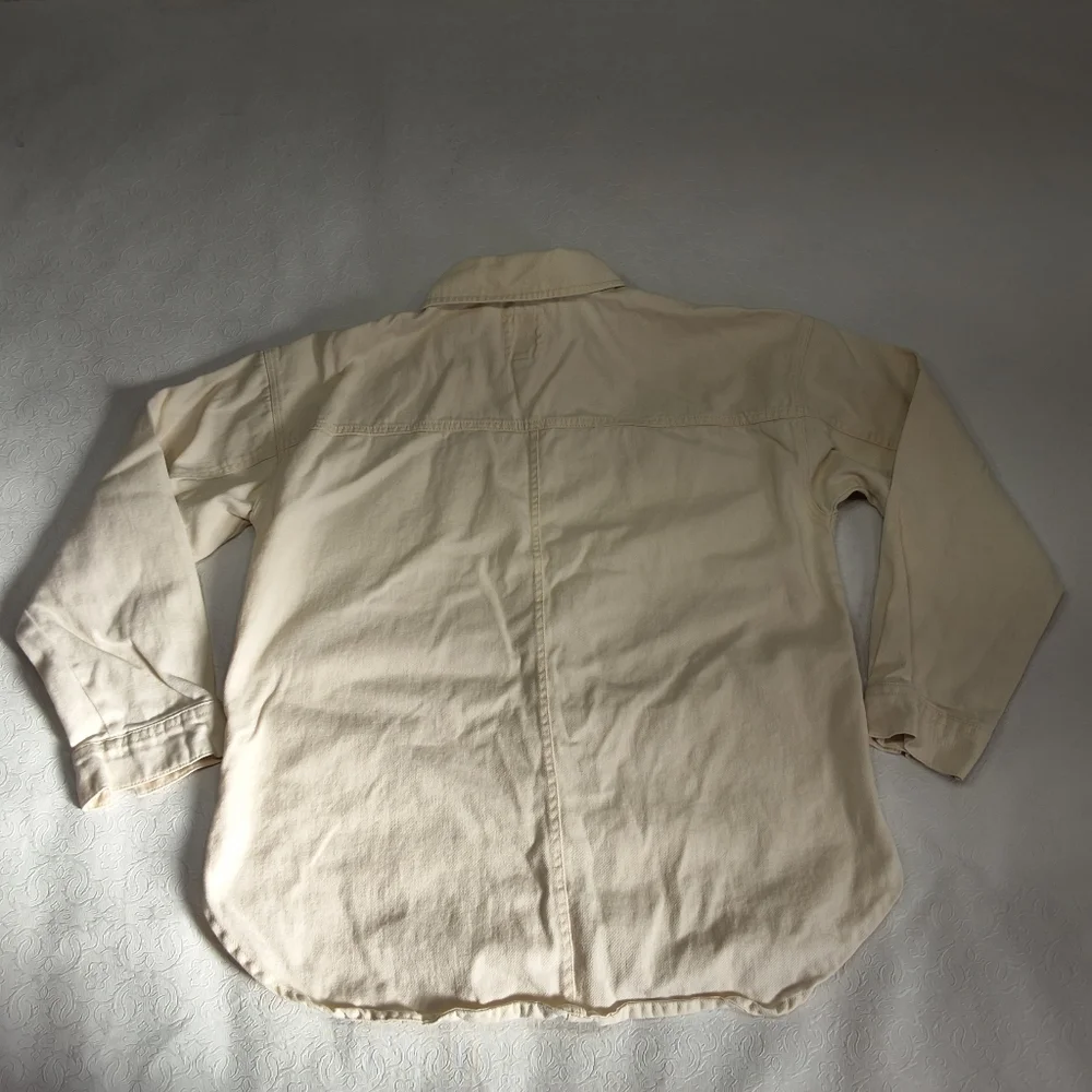 Thread & Supply Pastel Yellow Button Down Shirt Size M . - Picture 3 of 8